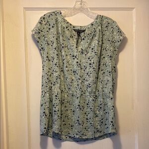 Floral Green Women's Top